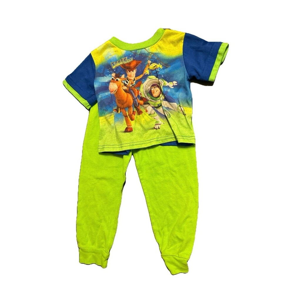 Disney Pixar Toy Story Pajama Set Buzz Lightyear Woody Alien Size 4T